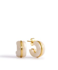 Resin Huggie Hoop Earrings