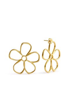 Graphic Flower Earrings